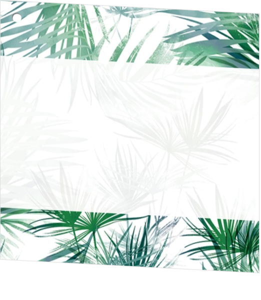 Geschenklabel -  Stoer geschenkkaartje met groen jungle design 157354