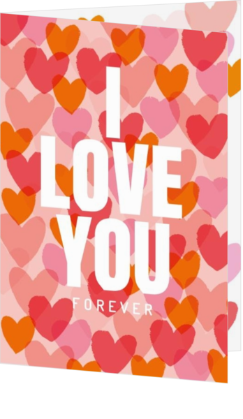 LOVE -  Wenskaart - Forever Love AVA6003B