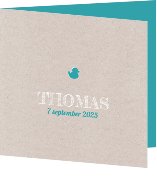 Thomas - Turquoise badeendje 
