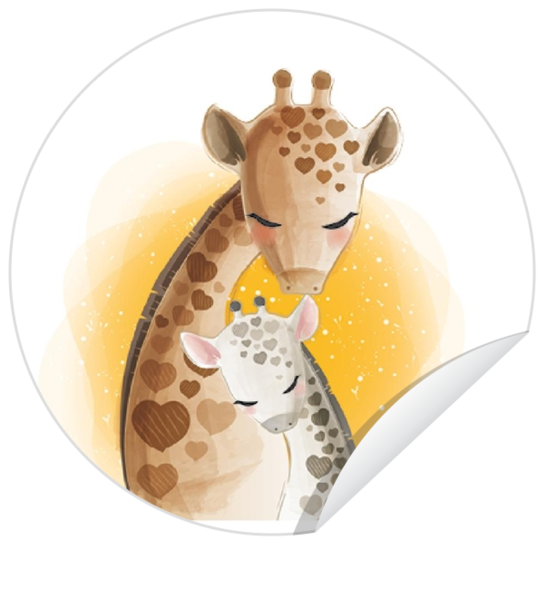 Sluitzegel - Grote en kleine giraf