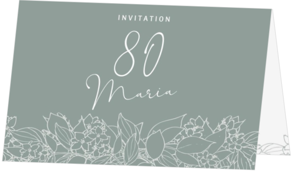 Invitation - Carte florale chic