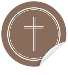 Religieus -  Rouw sluitzegel - Kruis AVA8002012
