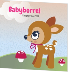 Babyborrel - kaart Hertje 11432710