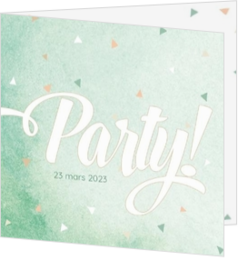 Enthousiaste et vives - carte Invitation - Party 186004FR